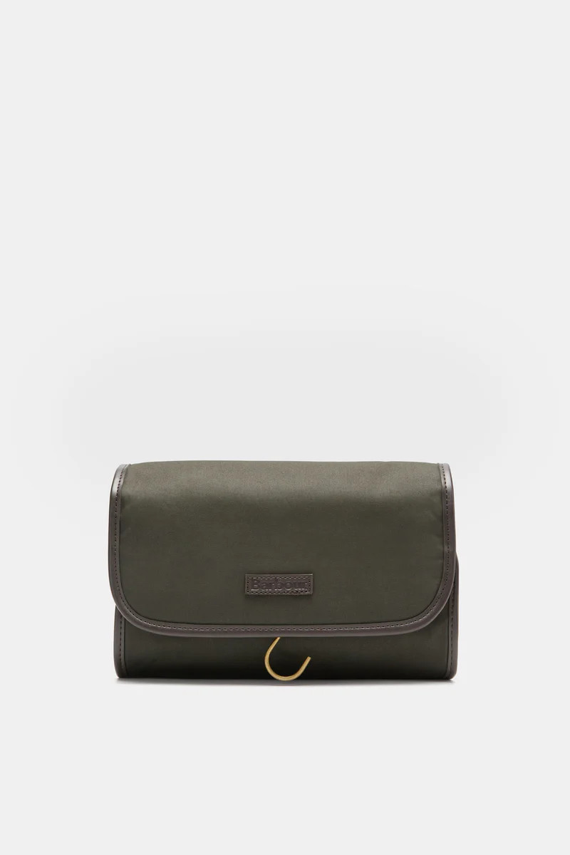 Olive Wax Hanging Washbag | Tuckernuck (US)