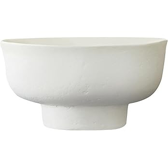 Santa Barbara Design Studio Decorative Bowls Lightweight Paper Mache Bowl, 9" Diameter, White | Amazon (US)