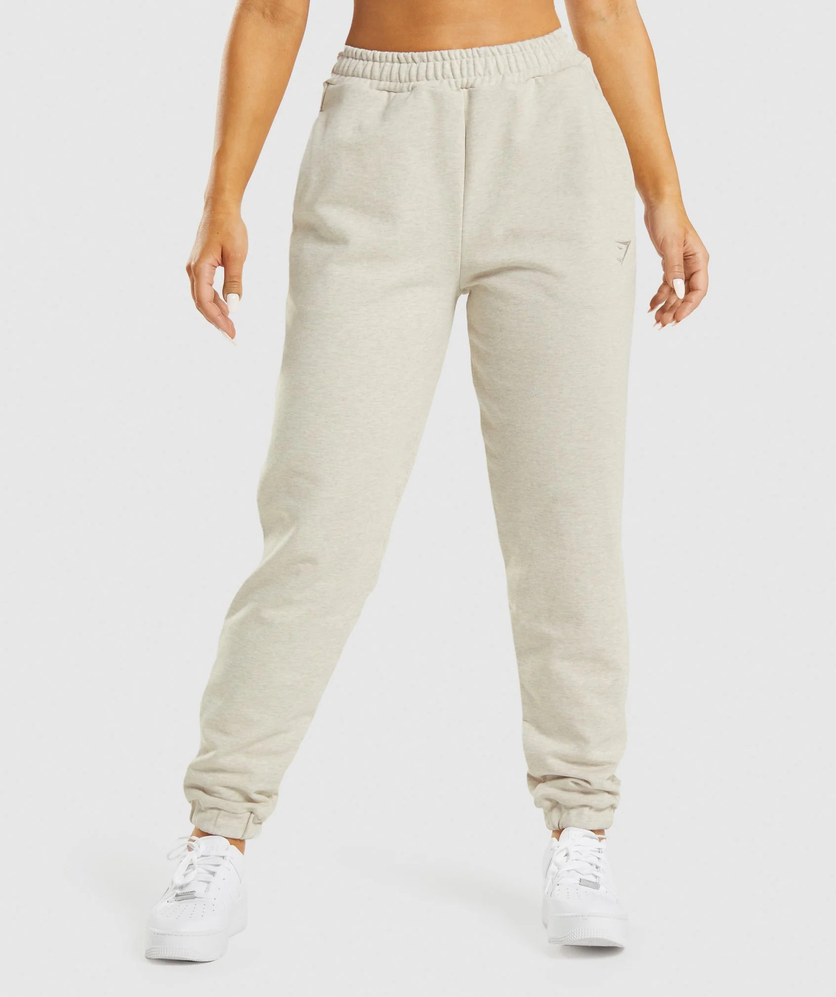 Gymshark Rest Day Sweats Joggers - Beige Marl | Gymshark CA