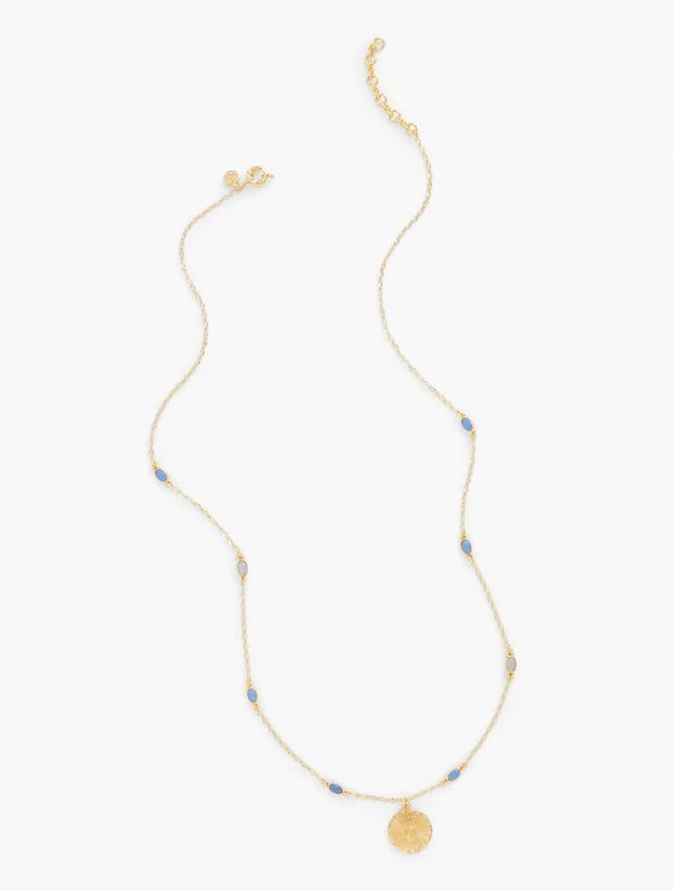 Tonal Blue Pendant Necklace | Talbots