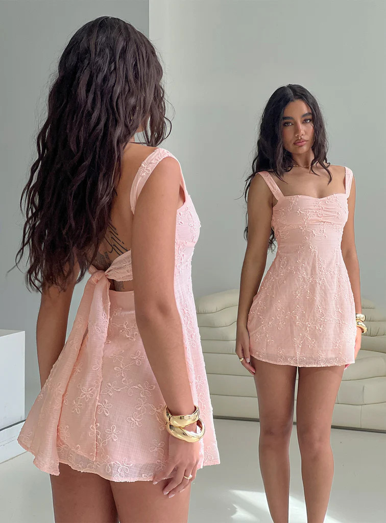 Mcbeath Mini Dress Light Pink | Princess Polly US