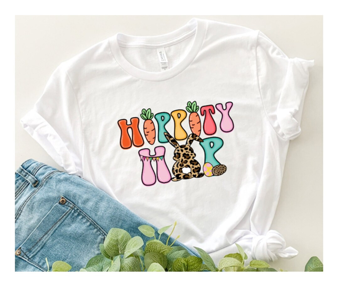 Hippity Hop Easter Tshirt - Etsy | Etsy (US)