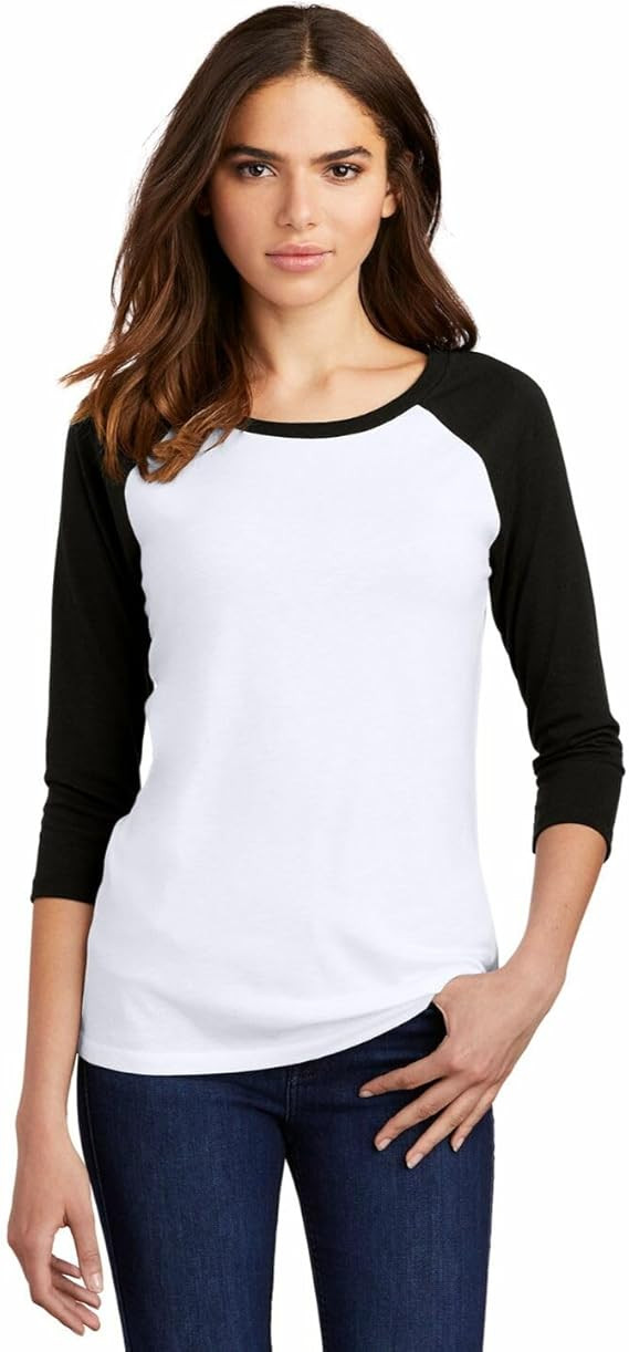 Joe's USA Ladies Raglan Baseball T-Shirts-3/4 Sleeve Baseball Tees. Sizes XS-4XL | Amazon (US)
