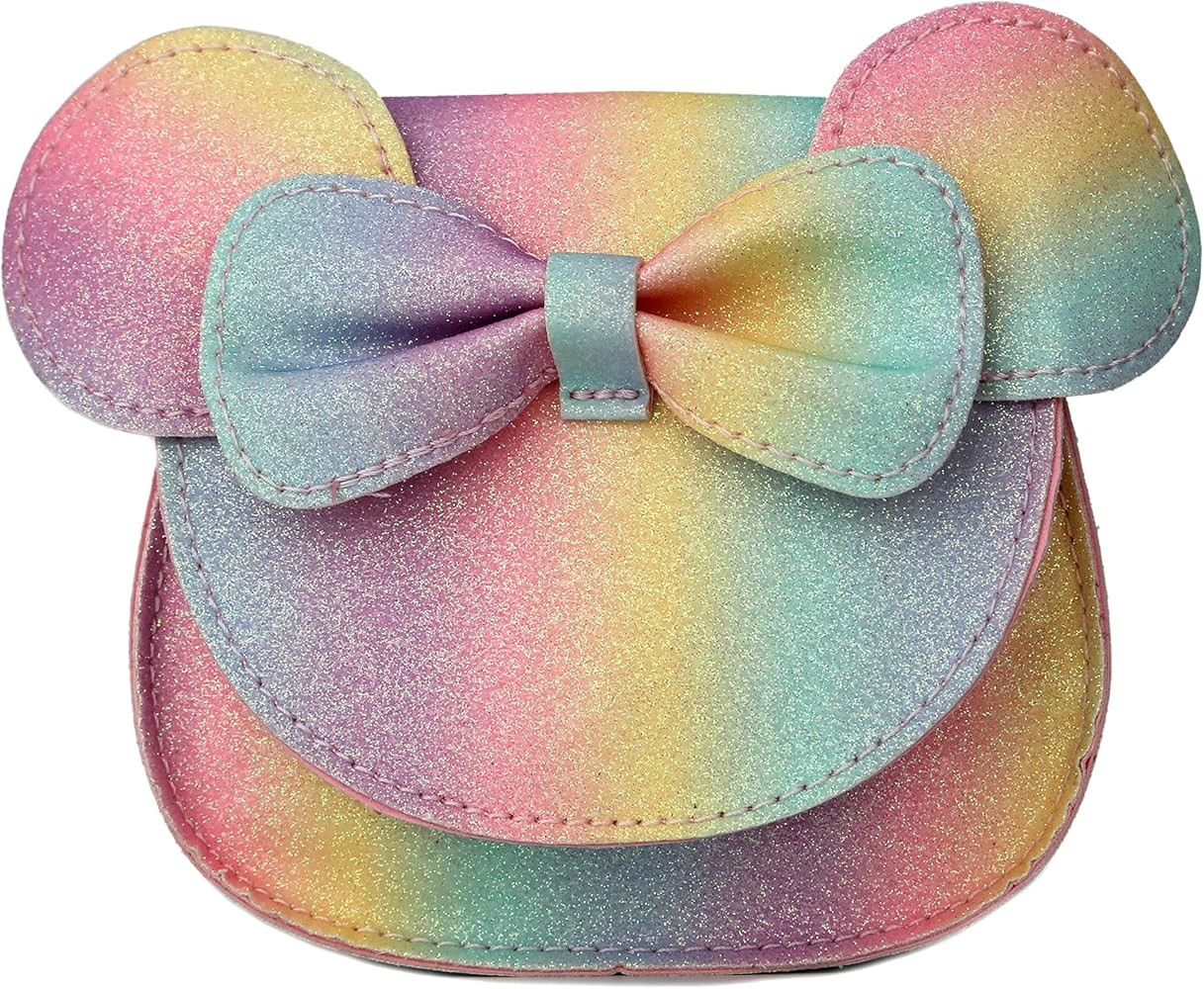 Little Mouse Ear Bow Crossbody Purse,PU Shoulder Handbag for Kids Girls Toddlers | Amazon (US)