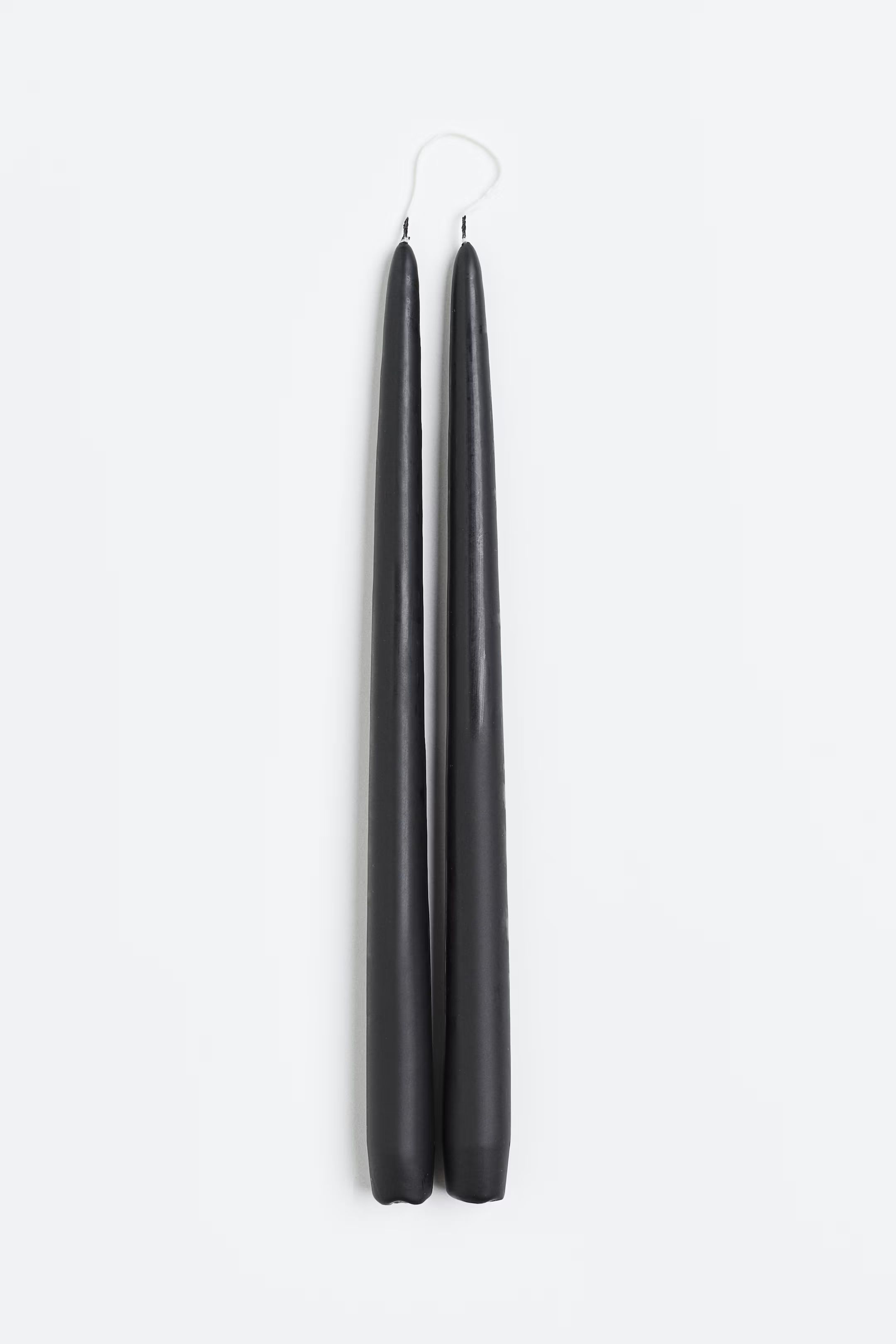 2-pack Tapered Candles - Black - Home All | H&M US | H&M (US + CA)