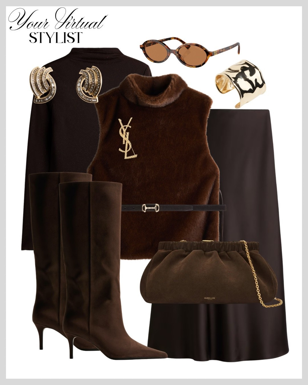 Luxe Chocolate Monochrome 🤎
The plush top, sleek skirt, and tall boots sculpt a silhouette that feels warm, powerful, and irresistibly refined✨


#LTKuk #LTKwinter #LTKbag