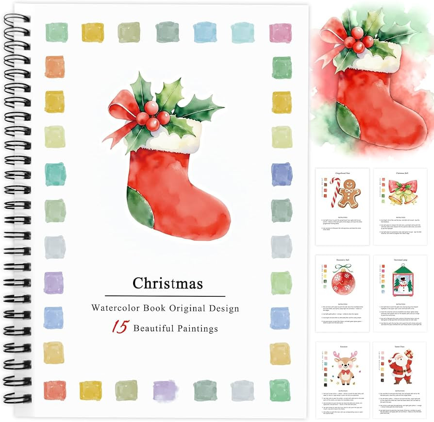 SLWBZ Watercolor Workbooks Coloring Book, Beginner Friendly Painting Kit, Easy Exquisite with Det... | Amazon (US)