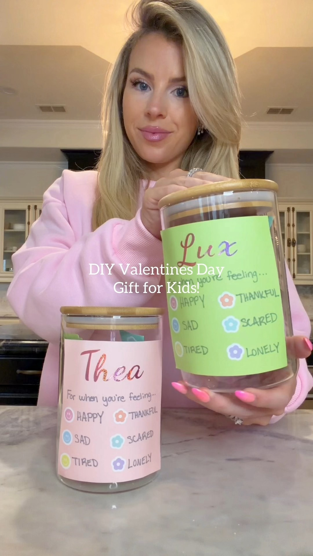 


DIY Valentines Gift for Kids!💕 Saw these on Etsy and thought, I can make these myself! Mood-based Bible verse jars are so easy to make! You can even customize and do any kind of positive affirmations! 



#valentinesdaygifts #diyvalentinesday 