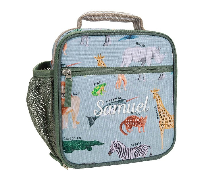 Mackenzie Brendan Safari Animals Lunch Boxes | Pottery Barn Kids