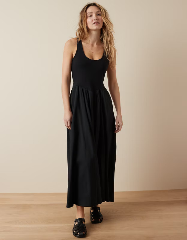 AE Woven Knit Midi Dress | American Eagle Outfitters (US & CA)