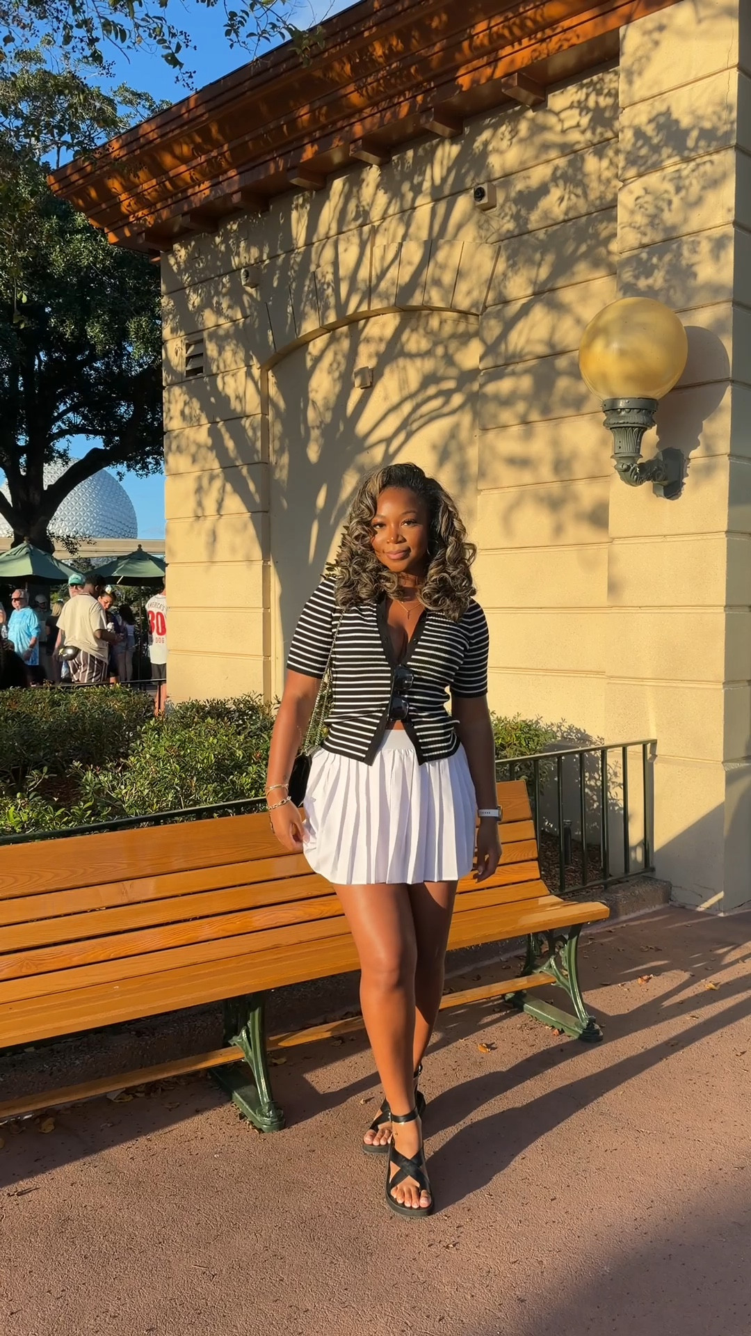 Loved this little look for Disney!!! 😍❤️ I had to link similar tops because this one is old!! I would get a size large top and xl bottom in the skirt!! 

#LTKTall #LTKMidsize #LTKStyleTip