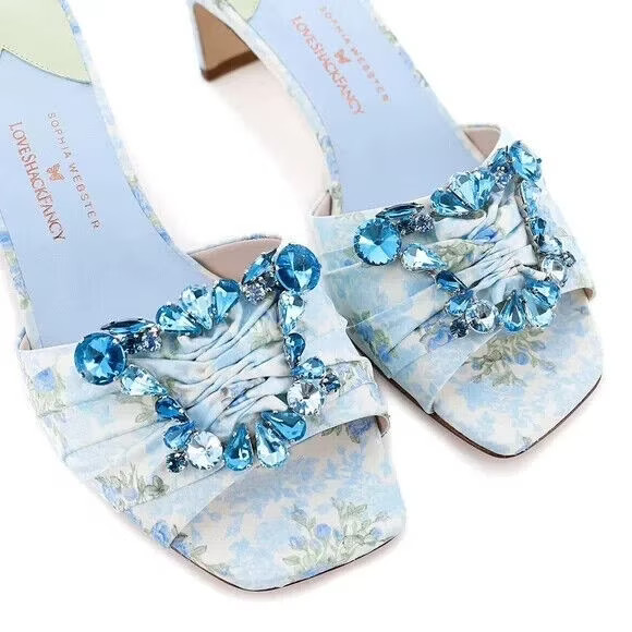 Love Shack Fancy Sophia Webster Margaux Crystal Sandals 5.5 US 35 Rtl $900 nwt | Walmart (US)