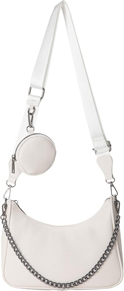 Small Crossbody Hobo Handbags for Women, Multipurpose Soft Shoulder Bag Lightweight Retro Tote Bag w | Amazon (US)
