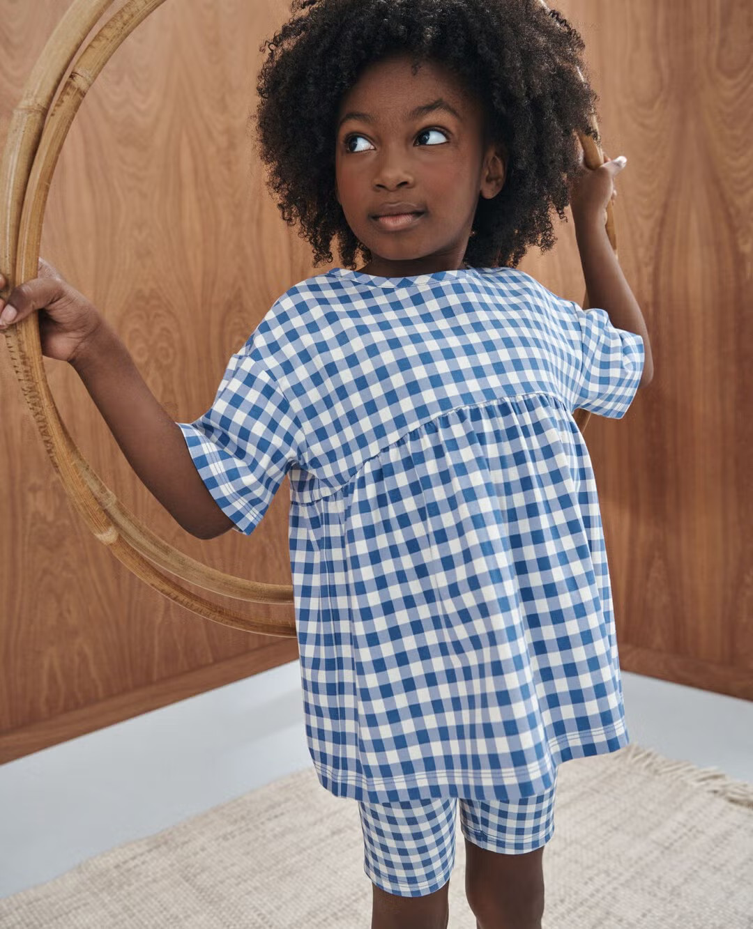 Gingham Biker Shorts | Hanna Andersson