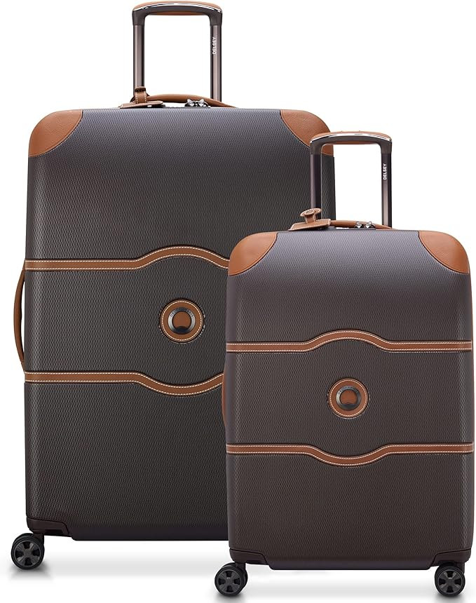DELSEY Paris Chatelet Air 2.0 Hardside Luggage with Spinner Wheels, Chocolate Brown, 2 Piece Set ... | Amazon (US)
