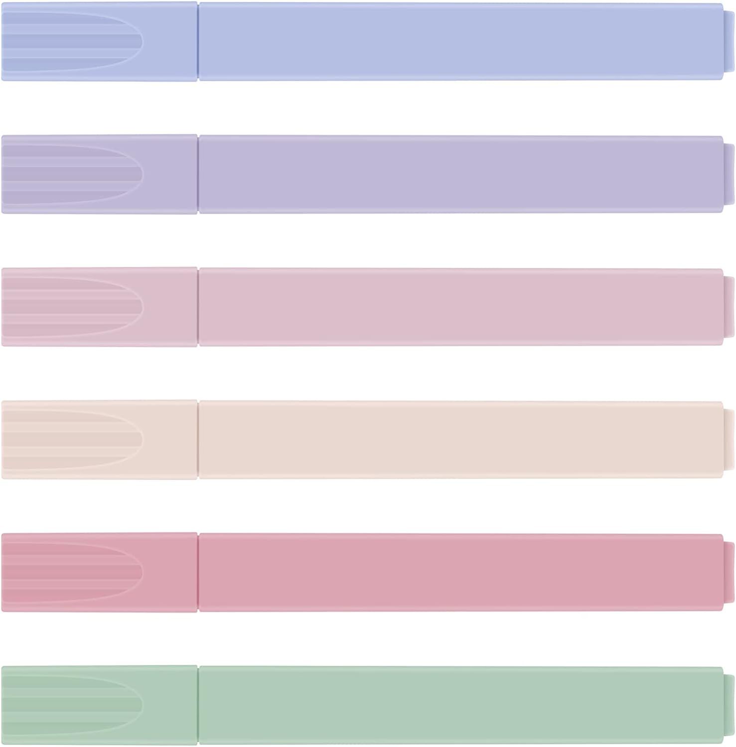Highlighters Pen, Assorted Pastel Colors Chisel Tip, Aesthetic Highlighter Marker Set, Water Base... | Amazon (US)