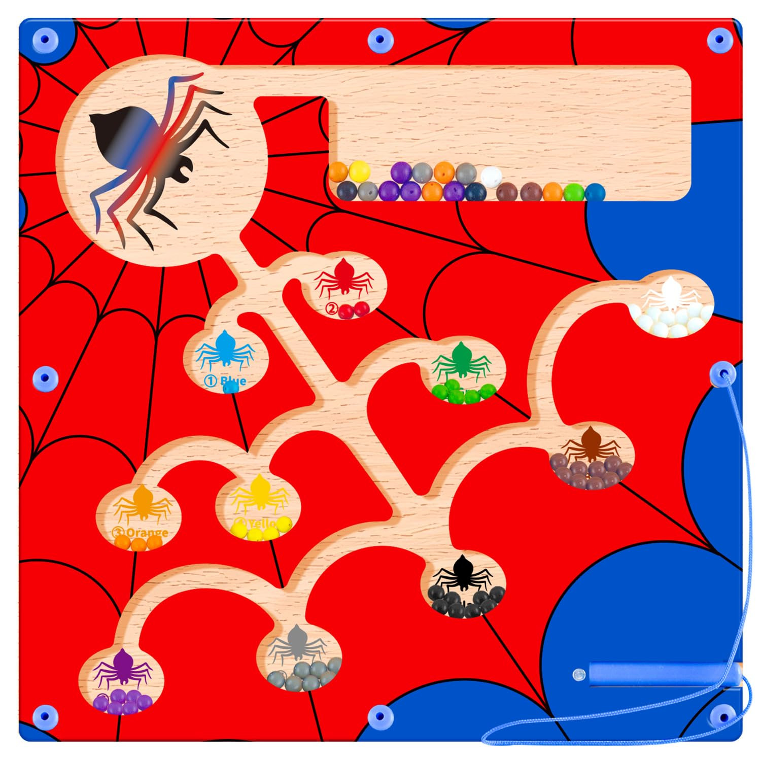 Montessori Toys, Magnetic Color and Number Maze, Montessori Toys for 3 4 5 6 Year Old, Toys for B... | Amazon (US)