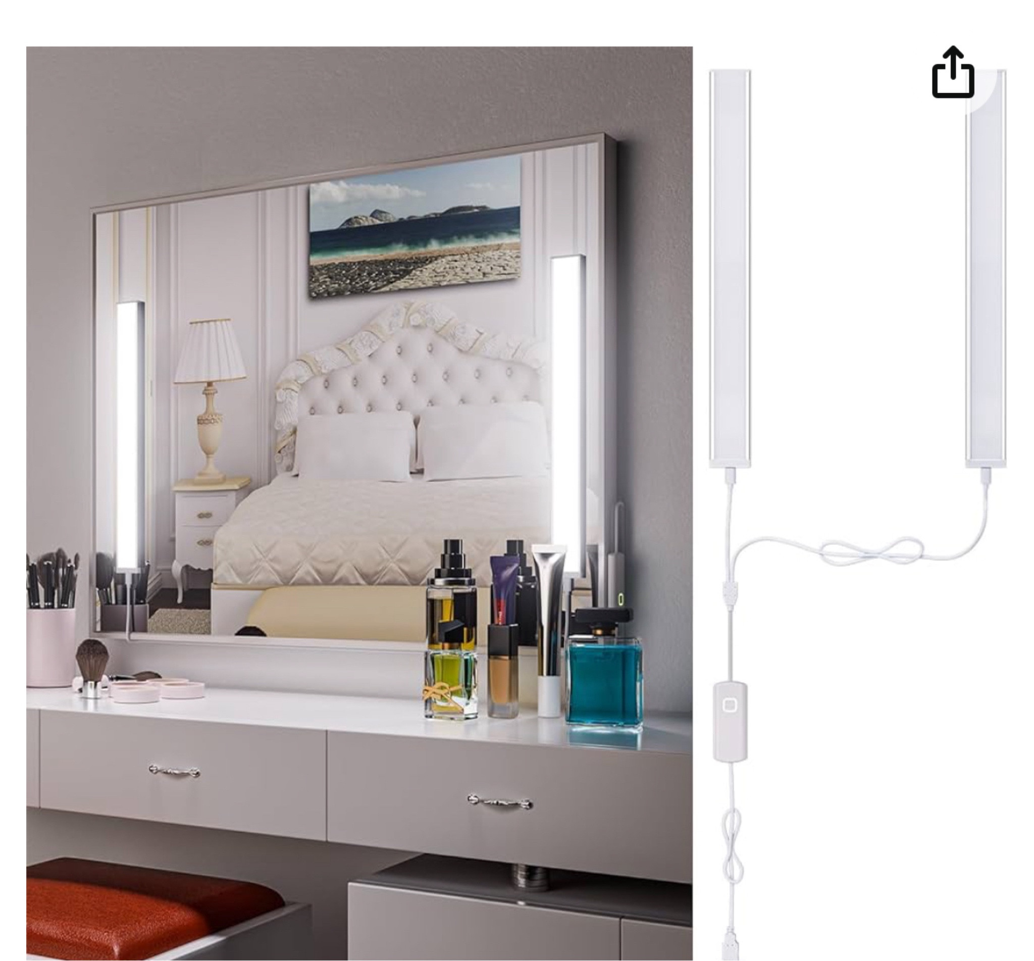 I have a very dark bathroom and that’s where I put my makeup on at. I found this as a solution to help give me more light. I love it! I love that it has multiple settings and it plugs into an outlet vs charging. Very easy to install! 

#LTKGiftGuide #LTKHome #LTKBeauty