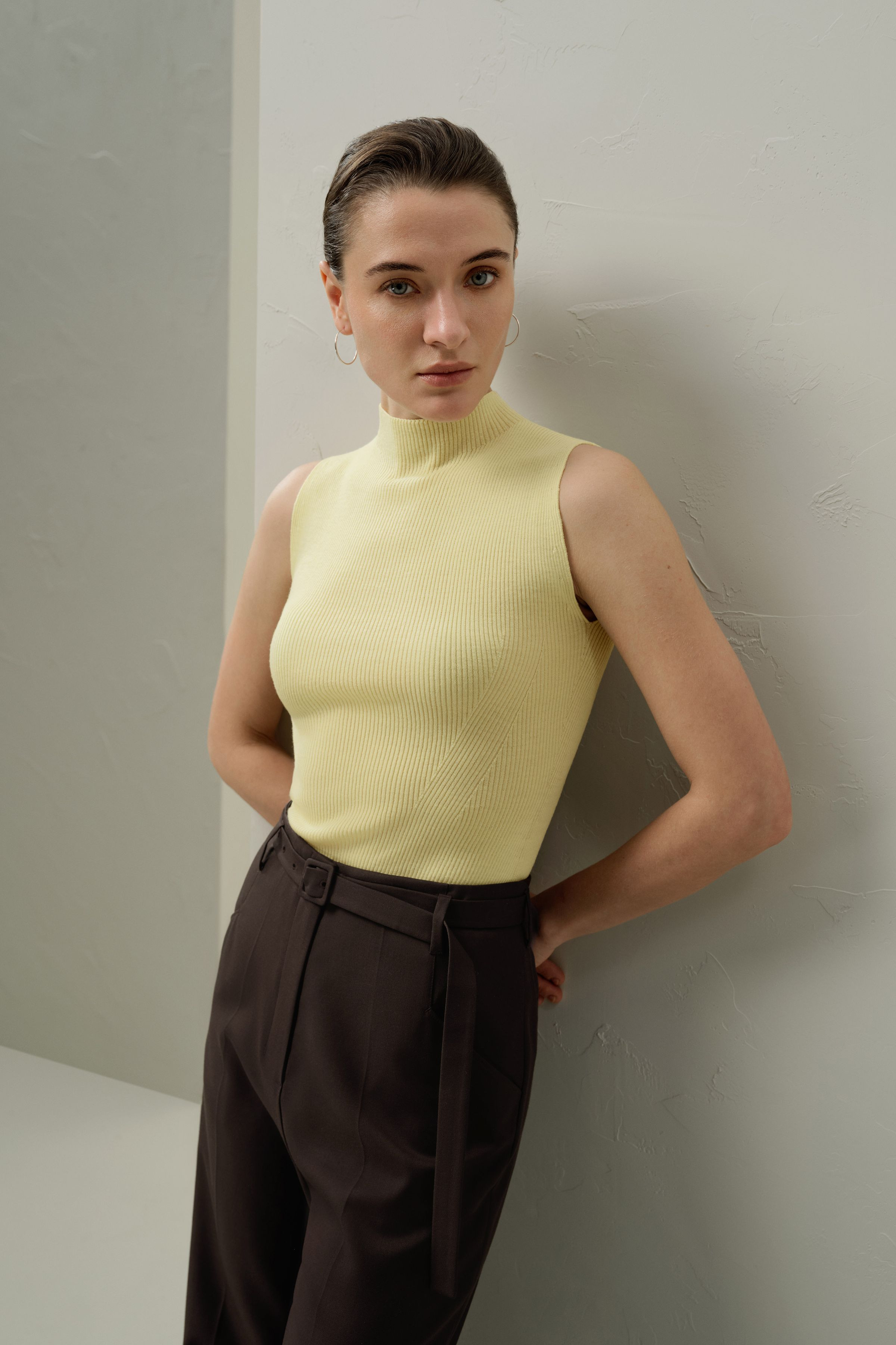 Seamless Knit Washable-Wool Vest | LILYSILK