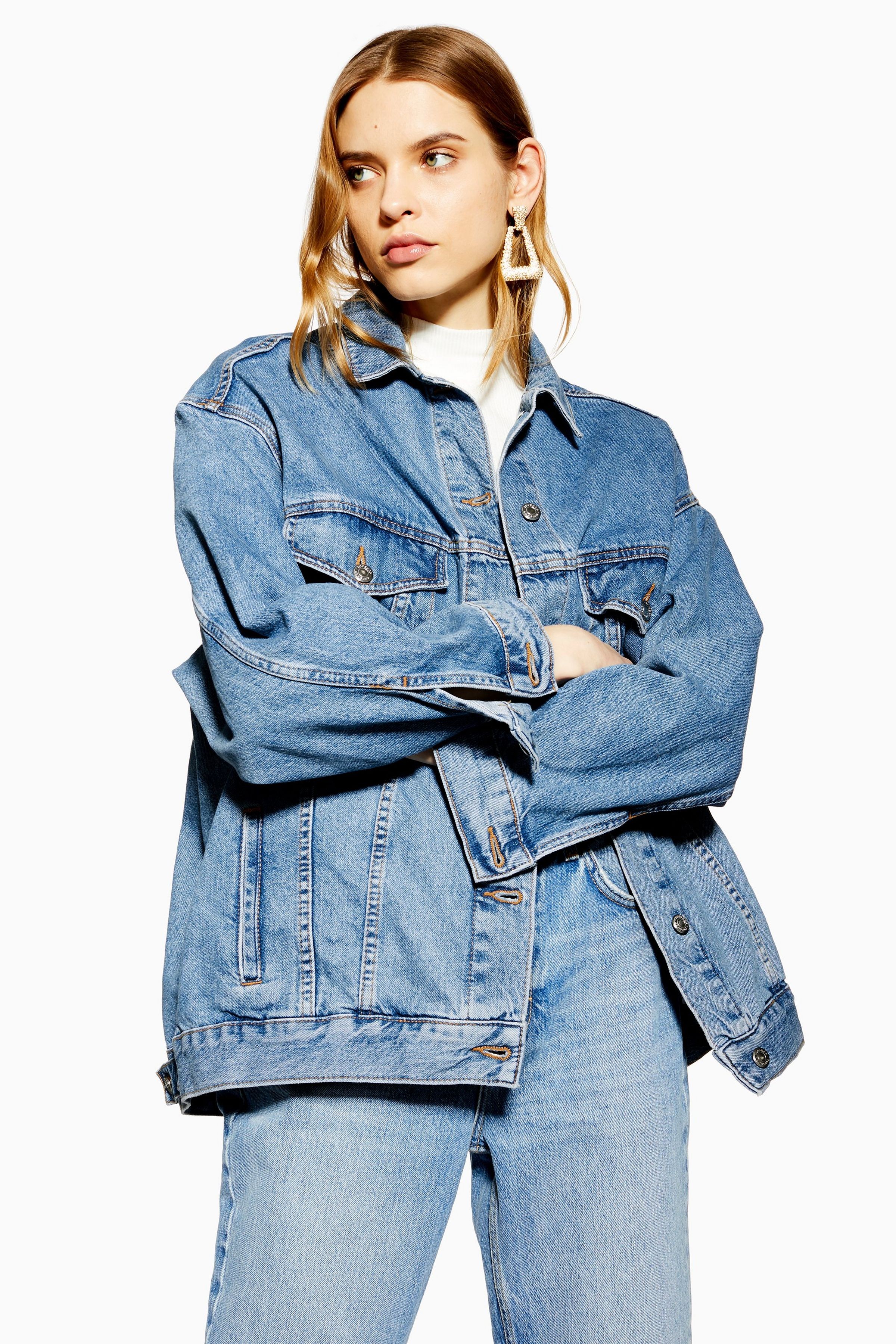 Dad Oversized Denim Jacket | Topshop UK