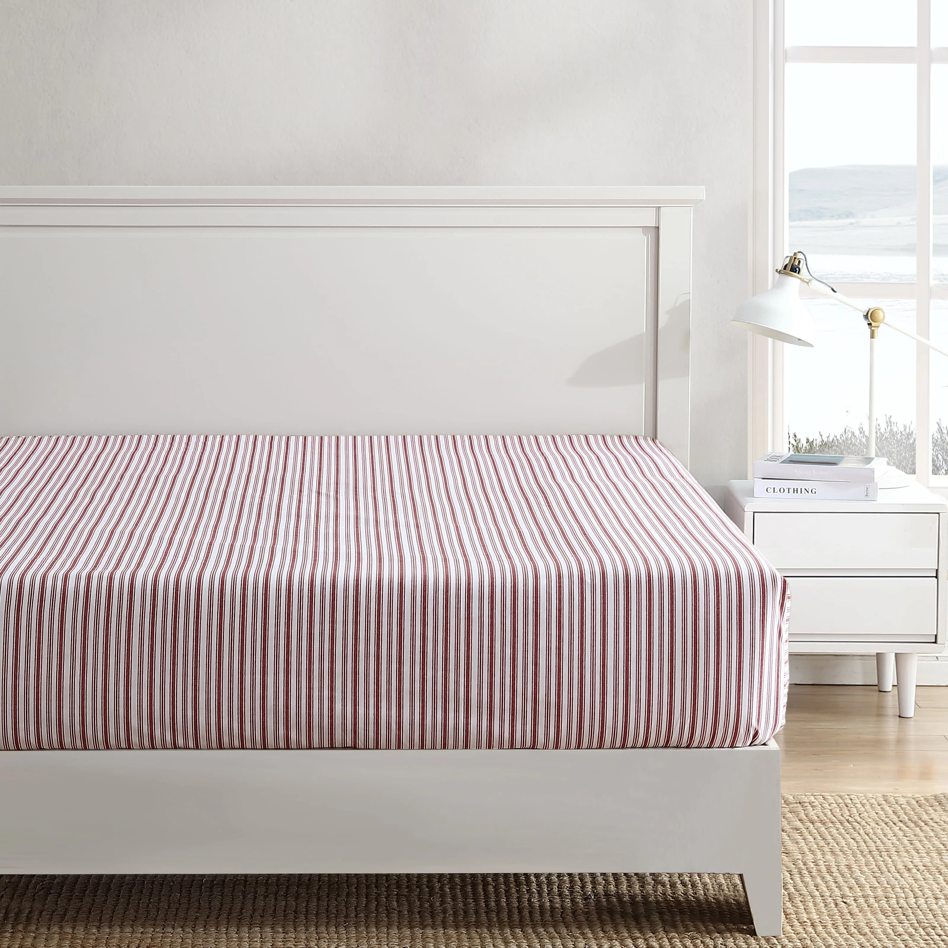 Nautica Percale Cotton Fully Elastic Fitted Sheet | Wayfair North America