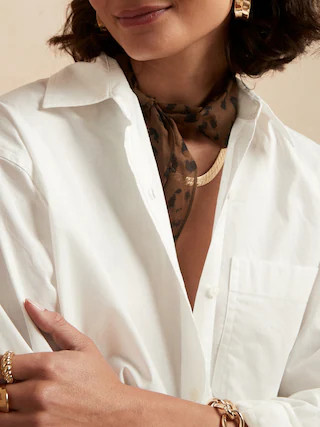 Oversized Button-Down Shirt | Banana Republic Factory