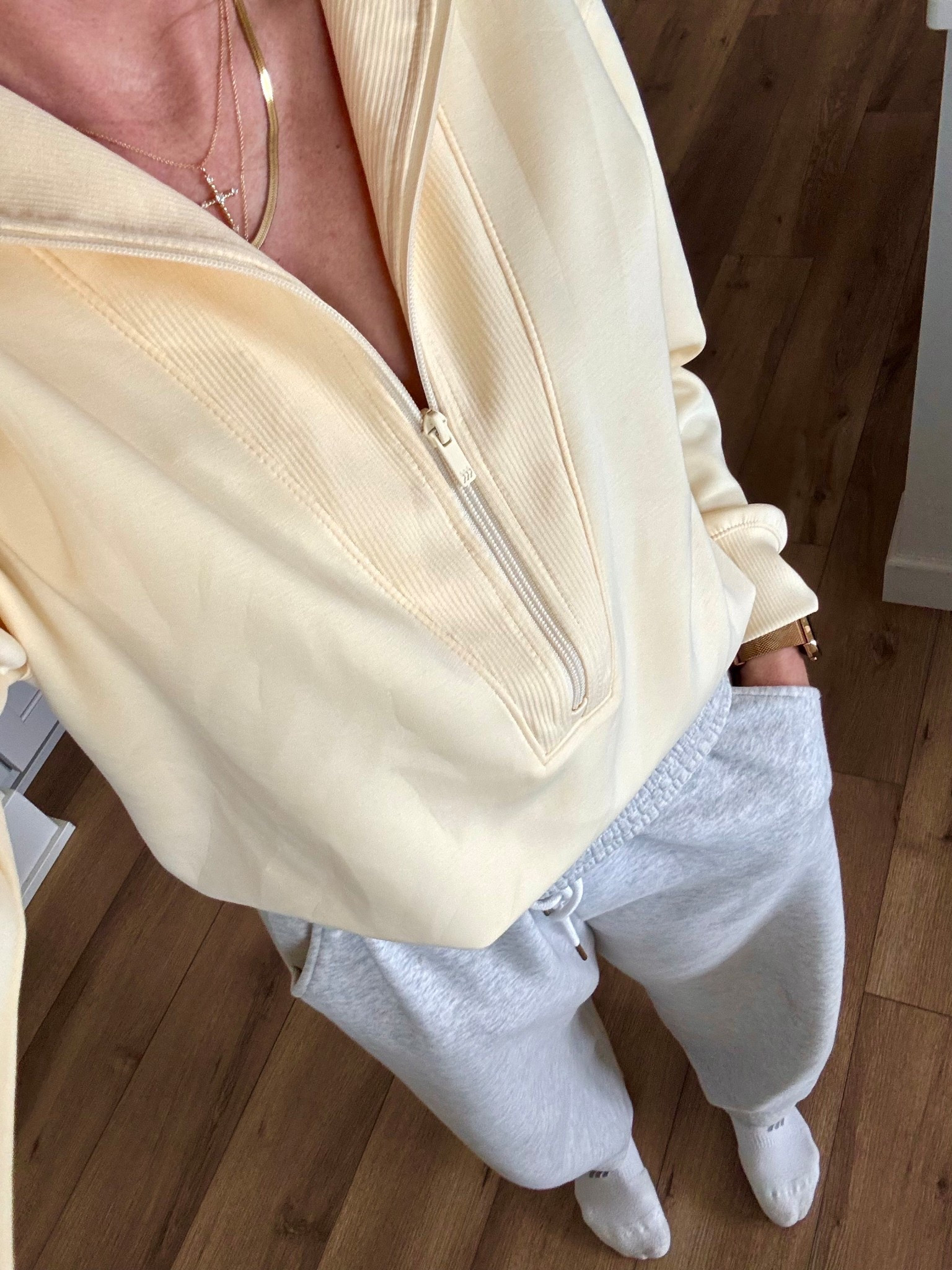 Today’s work from out look. 
Also, 40% off my new favorite top! Butter yellow is thee color for spring! 
Love this barrel sweatpants too! (I only post things I truly like)

#LTKootd #LTKdayinmylife #LTKmomlife