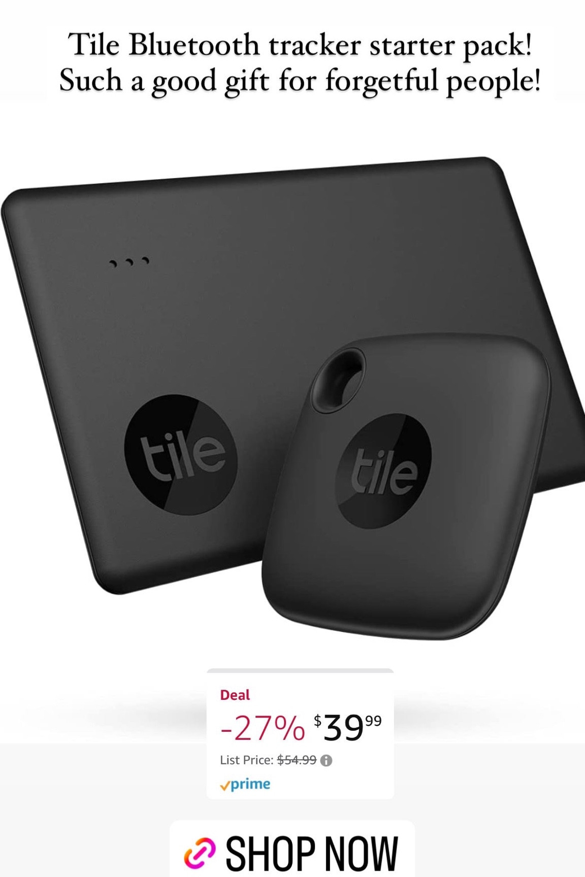 Tile Bluetooth tracker starter pack. A great gift for the forgetful type of person! 

#LTKfamily #LTKsalealert #LTKunder100