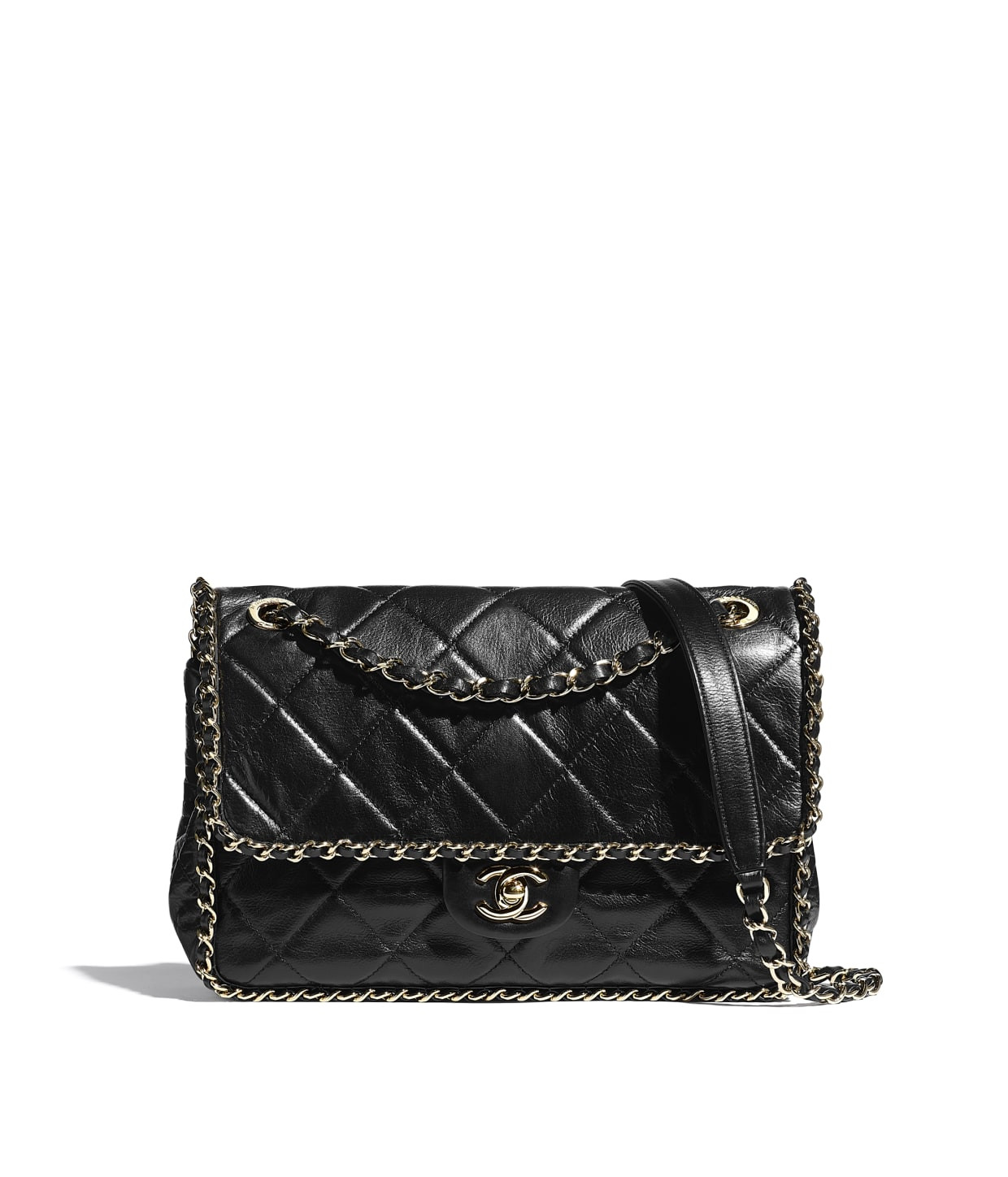 Crumpled Calfskin & Gold-Tone Metal | Chanel, Inc. (US)