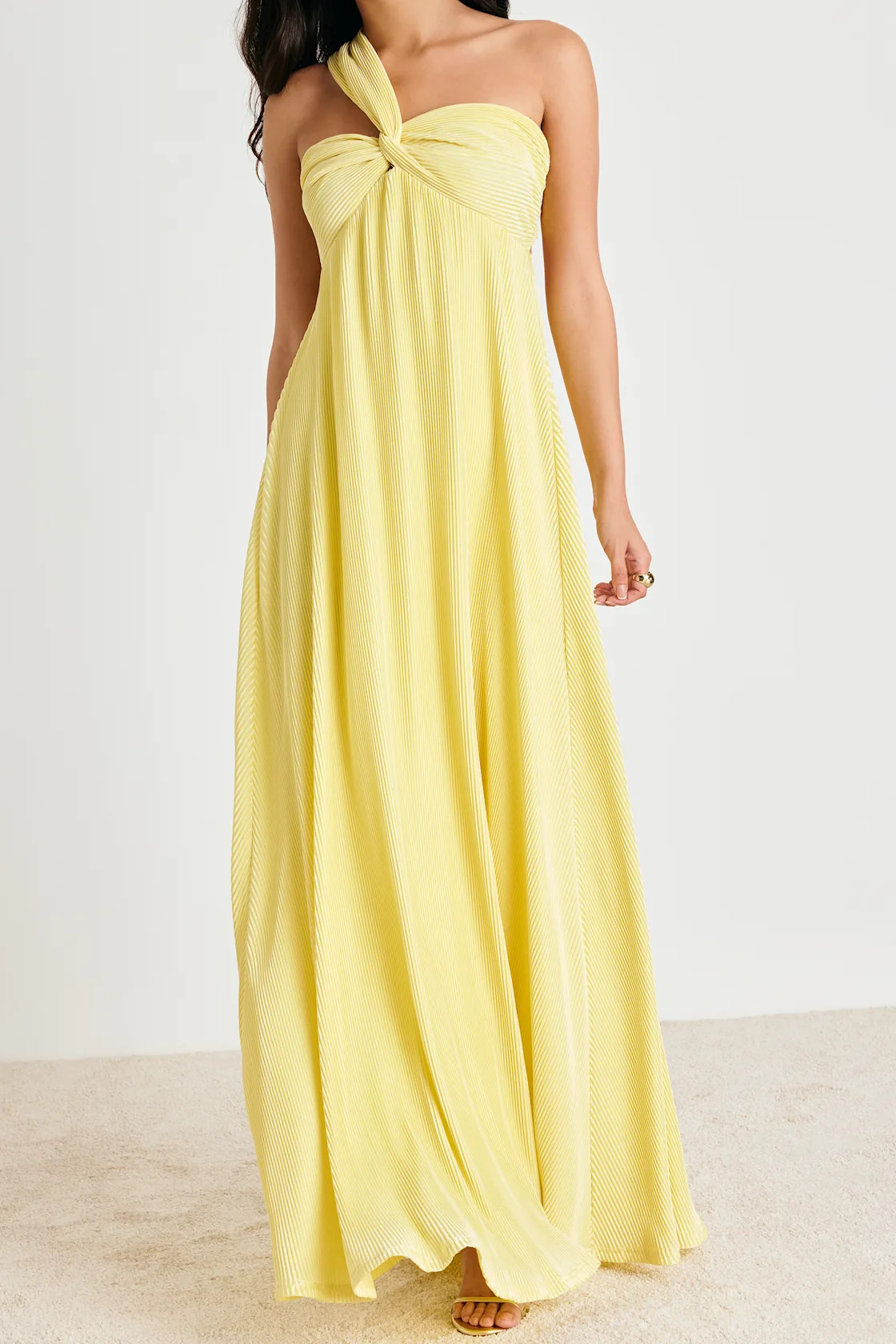 Georgianna Light Yellow Plisse Maxi Dress | Lulus