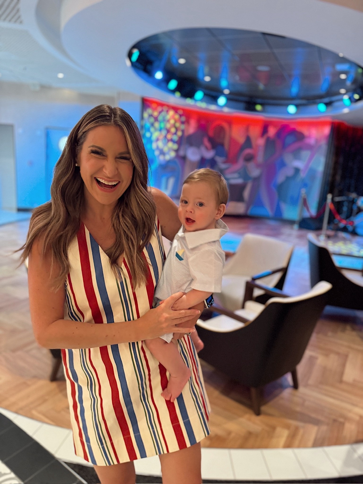 Mommy and me cruise ootds! I’m in a medium red, white and blue stripe tank dress and storms sailboat romper is Amazon! 

#LTKTravel #LTKFamily #LTKSeasonal