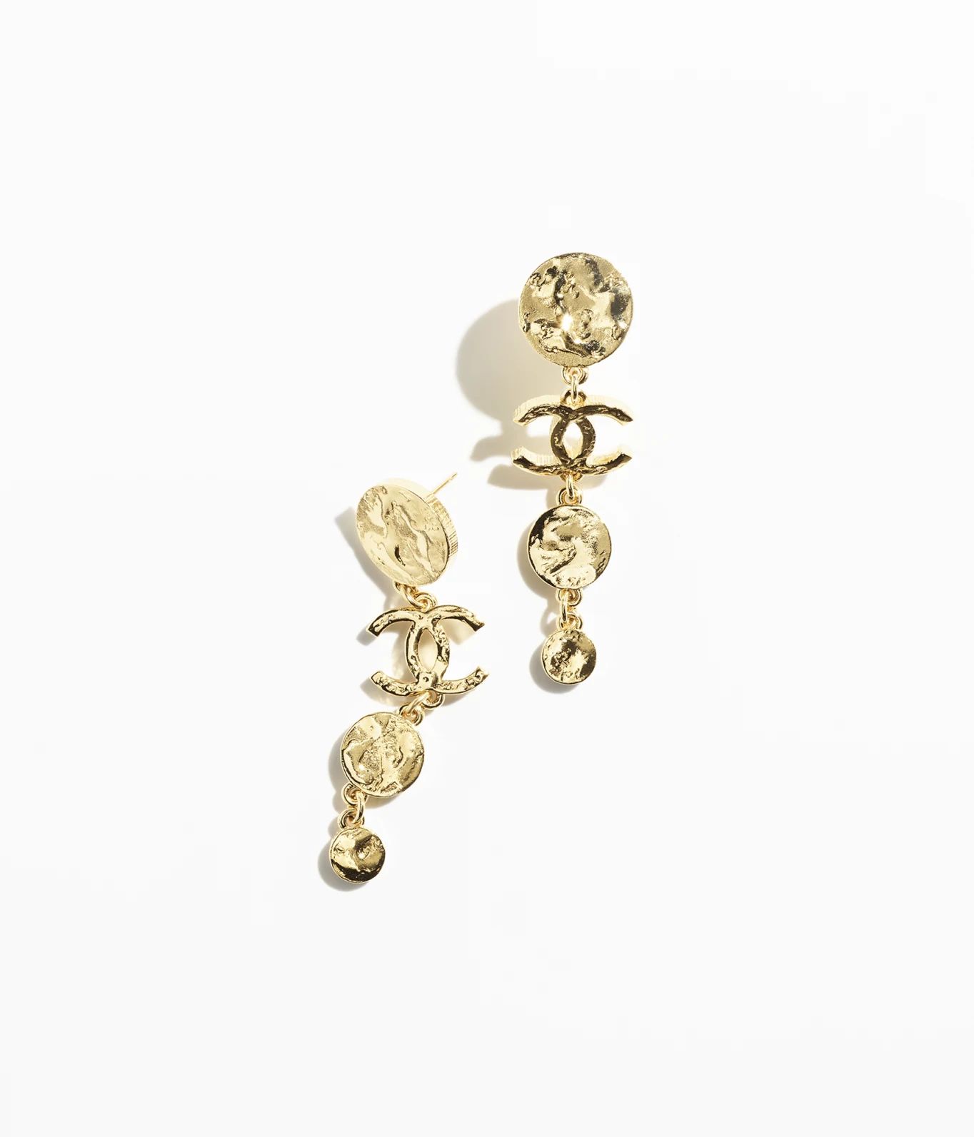 Pendant earrings - Metal, gold — Fashion | CHANEL | Chanel, Inc. (US)
