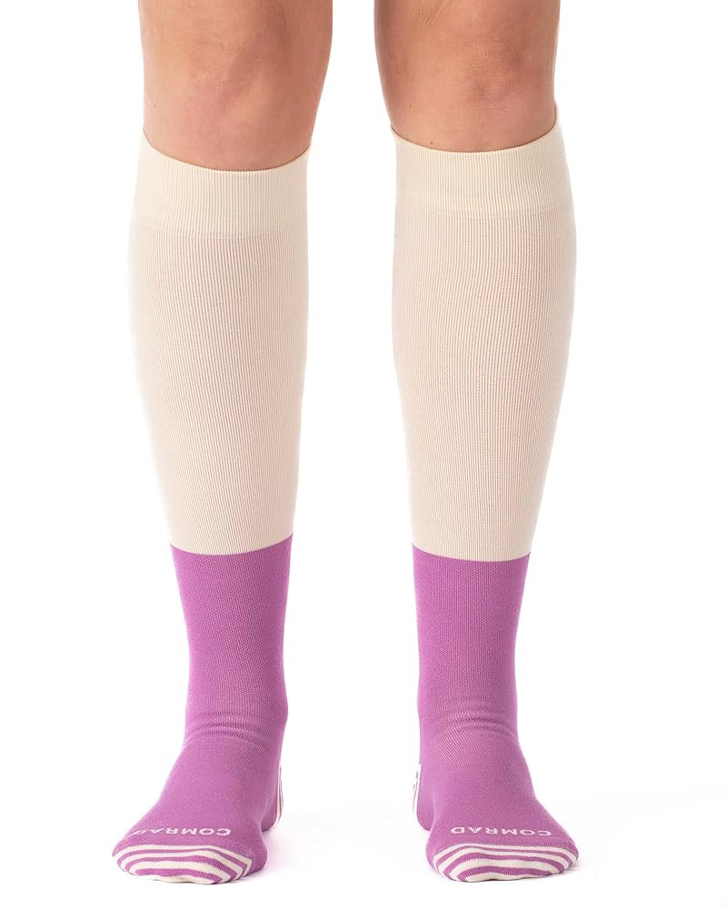 Comrad CloudCotton Knee High Socks - 15-20mmHg Graduated Compression Socks - Combed Cotton Suppor... | Amazon (US)