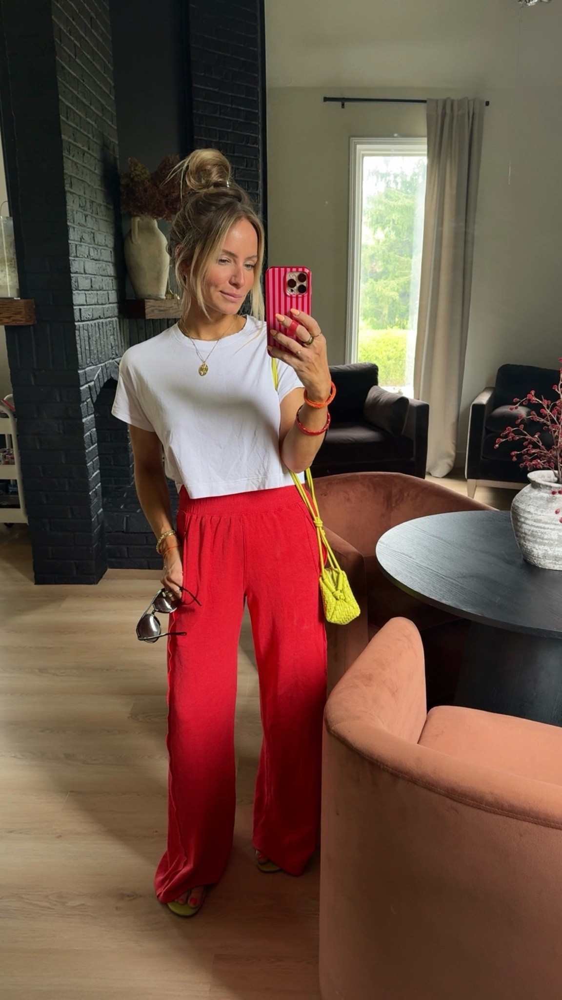 OOTD 

Tee: small 
Pants: small (pants came as a set)

Use code LOLAMARIE for my Miranda Frye jewels!