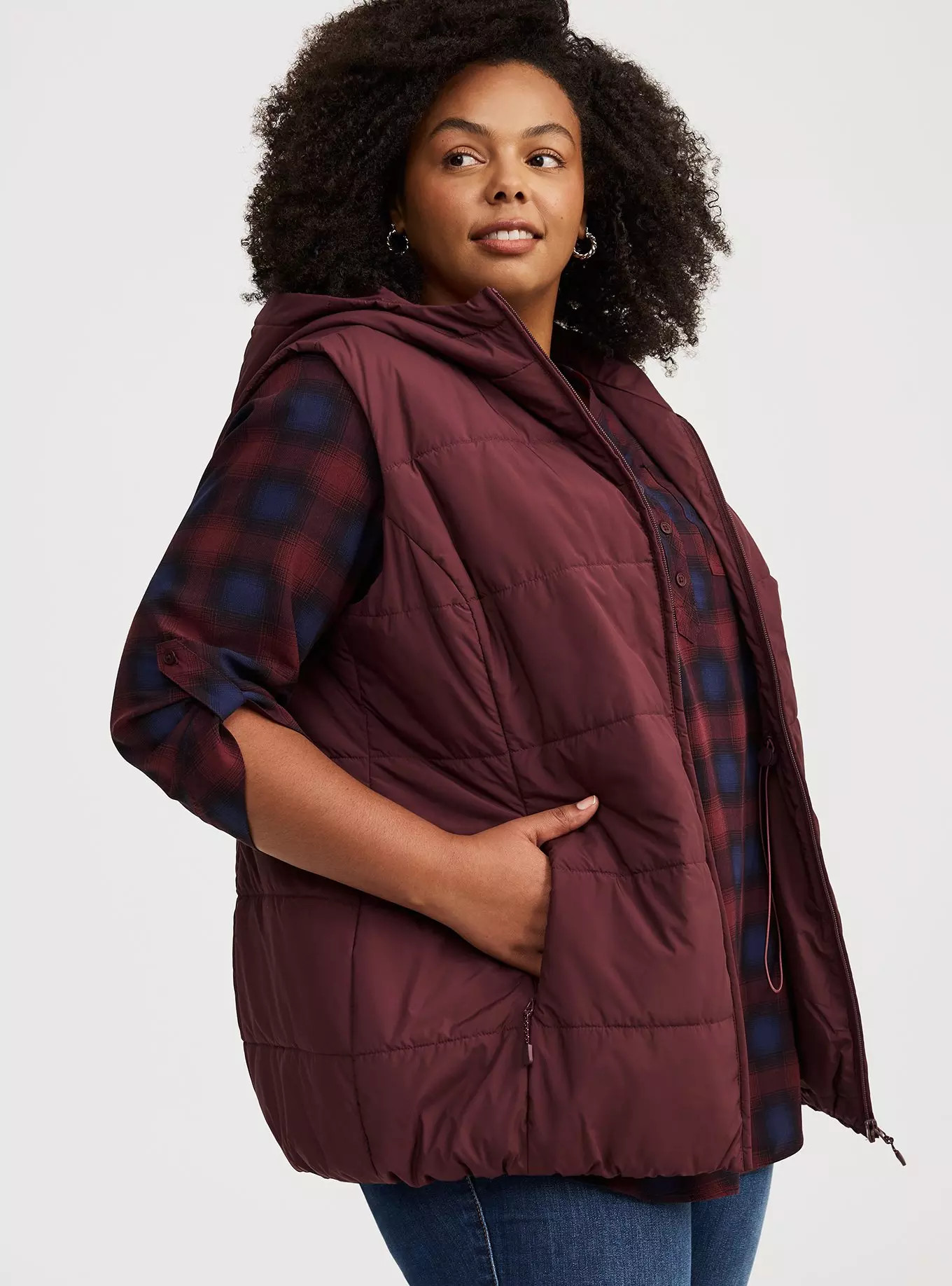 Hooded Puffer Vest | Torrid (US & Canada)