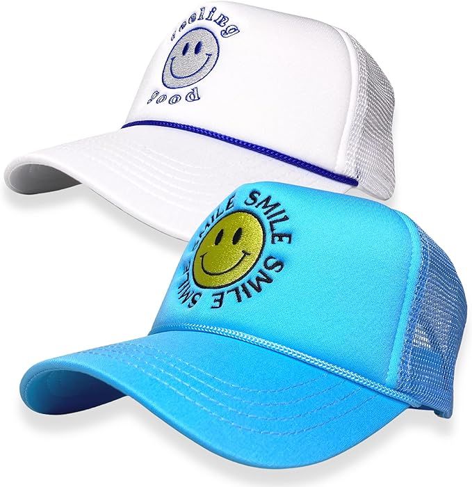 Citrusy Boutique Trucker Hat - 2 Pack | Foam Embroidered Cap | Unisex Men Women Baseball Cap | Me... | Amazon (US)
