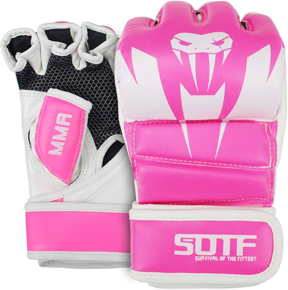 SOTF Punching Gloves for Adults MMA Training Gloves Men Fight Boxing Gloves Open Fingers Women | Amazon (US)