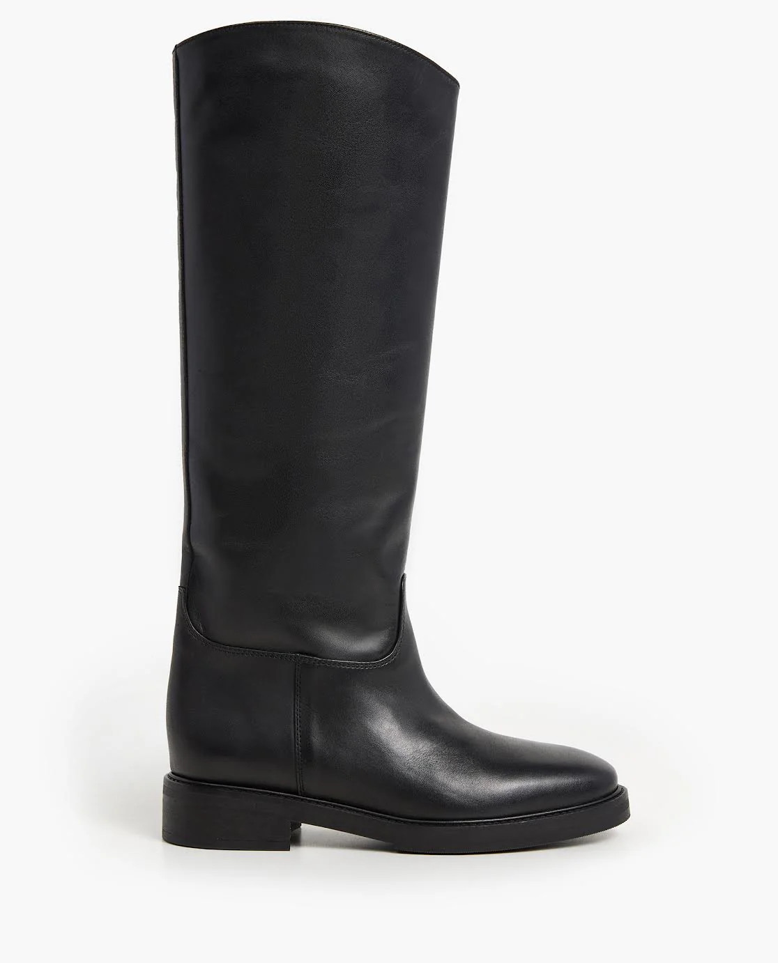 Florentine Leather Black Boot | Flattered