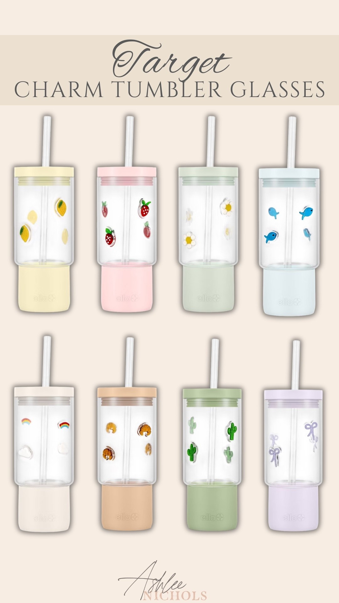 New Target charm glass tumblers!

#LTKHome #LTKSeasonal