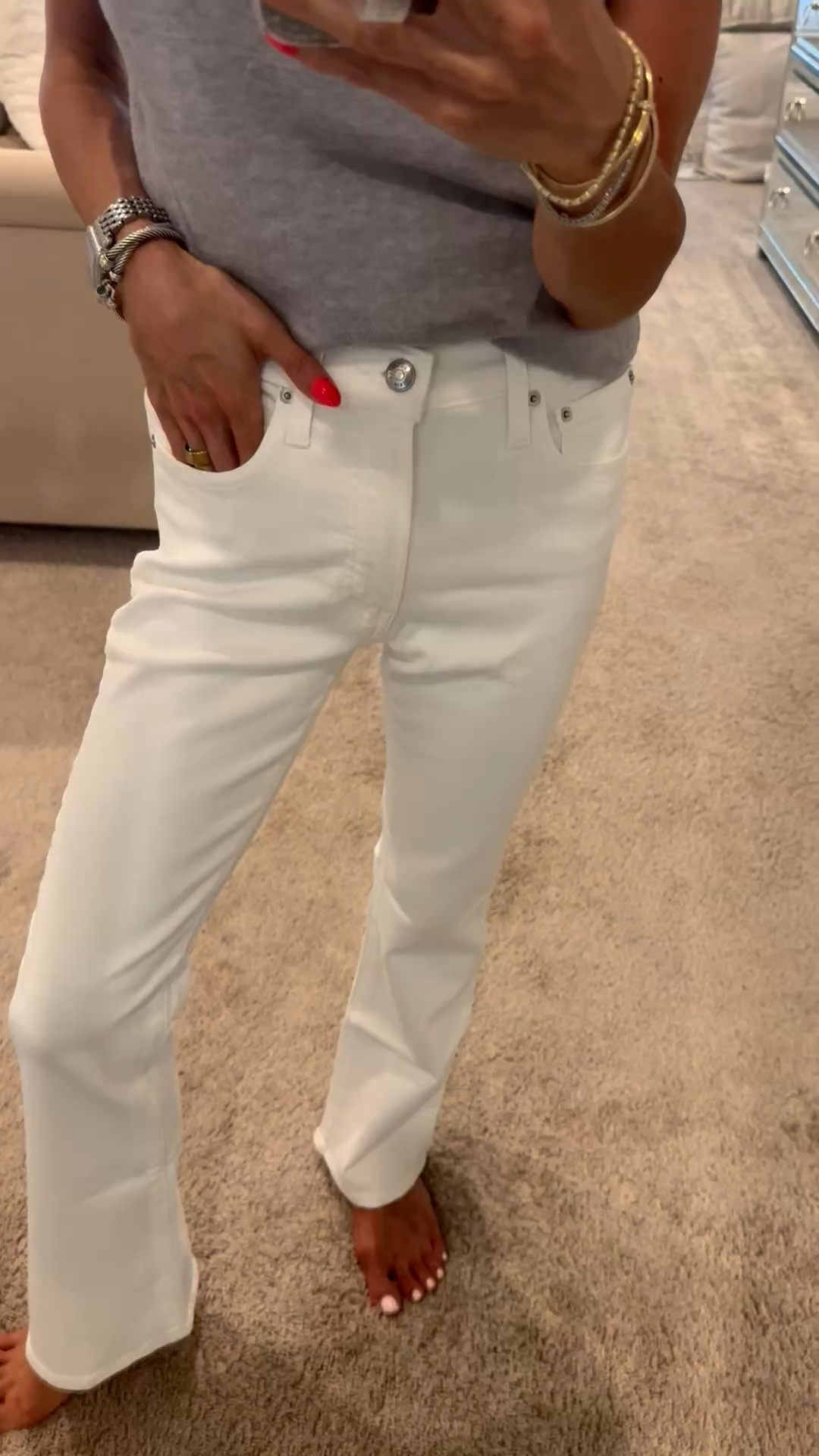 Petite friendly white ankle jeans size 23 petite code LTK20

#LTKxMadewell #LTKSaleAlert