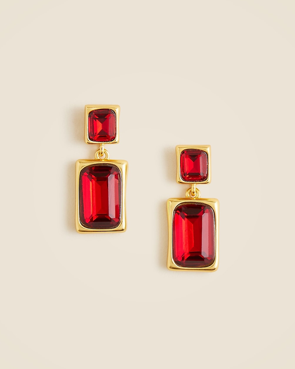 Faceted gemstone drop earrings | J. Crew US
