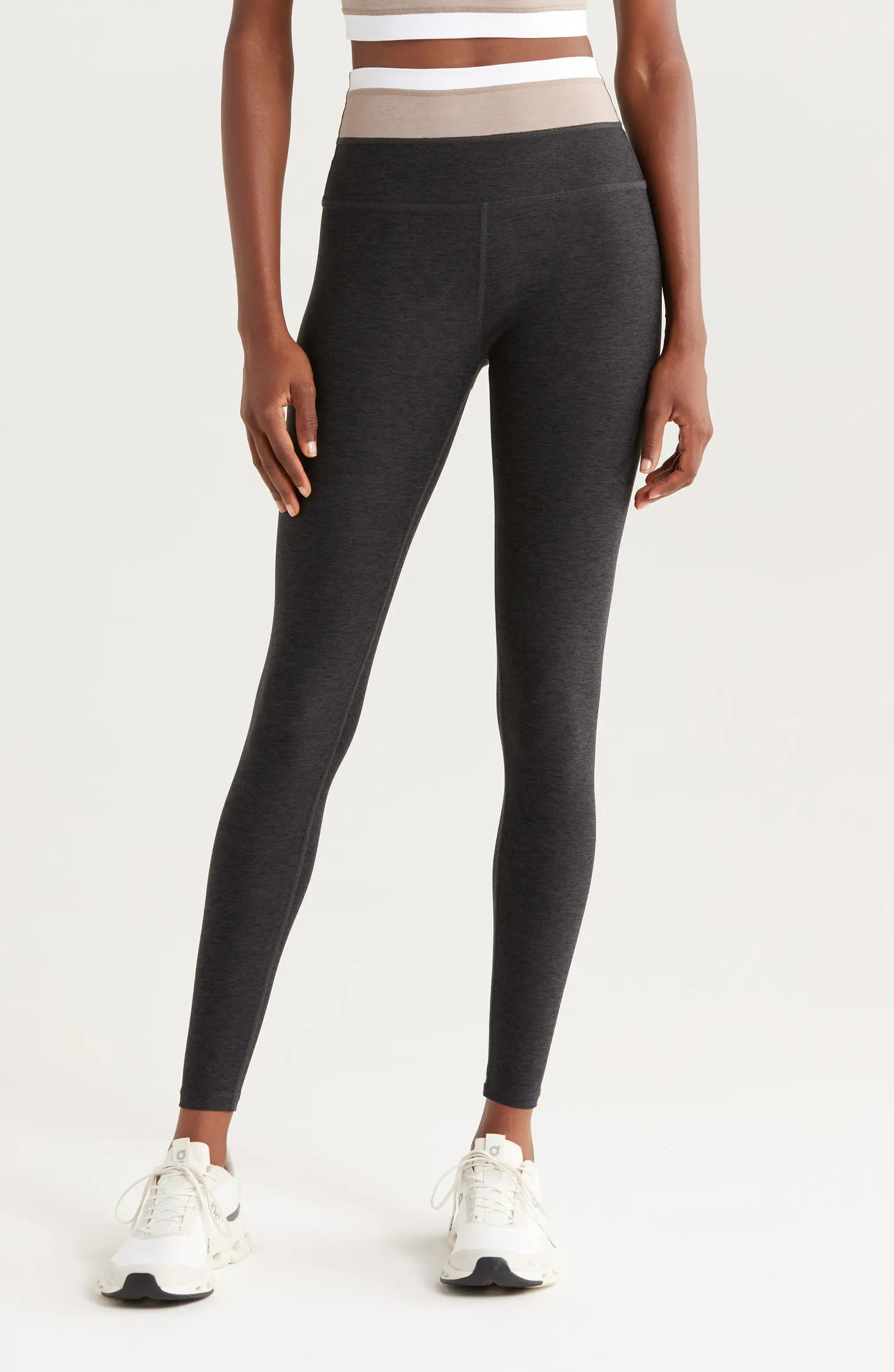 Beyond Yoga Space Dye Horizon Colorblock Ankle Leggings | Nordstrom | Nordstrom