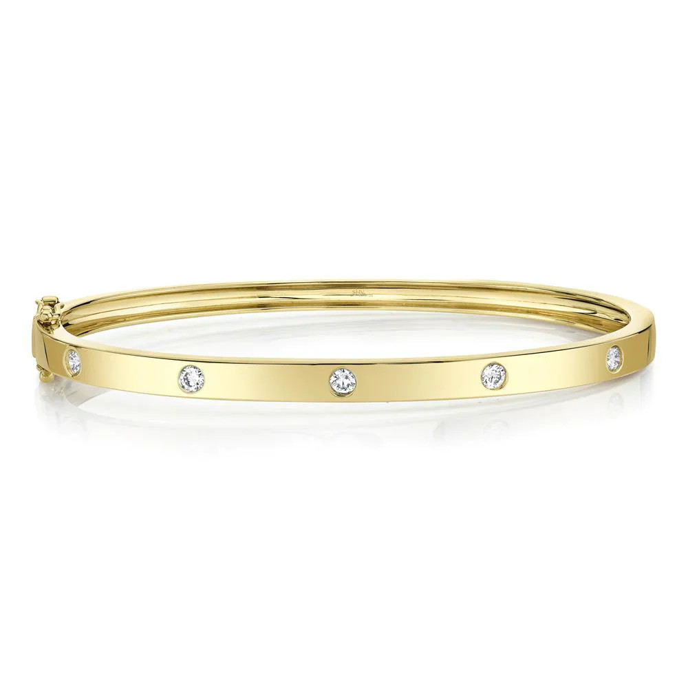 Flush Set Diamond Bangle | J. Brooks Jewelers