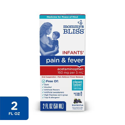 Mommy's Bliss Infant Pain & Fever Acetaminophen - 2 fl oz | Target