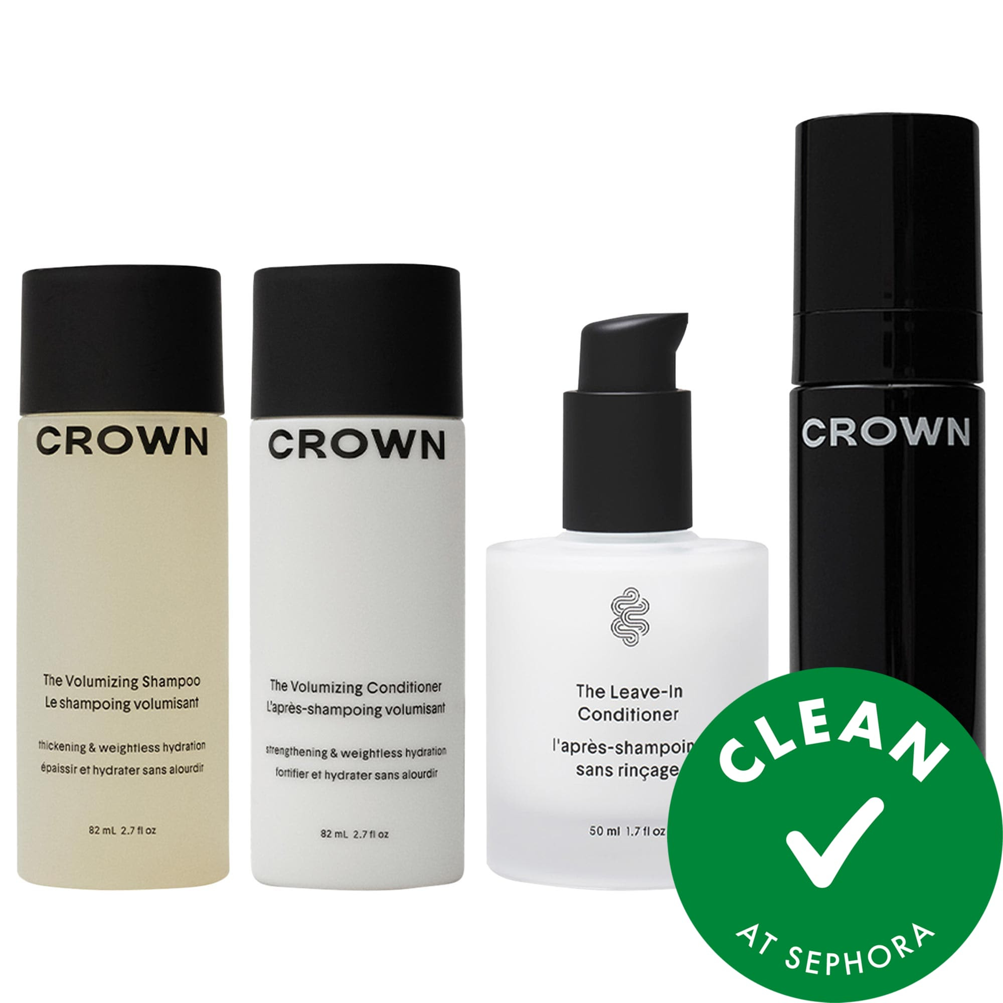 Crown Affair The Mini Air Dry Mousse Ritual Hair Set for Volume and Texture | Sephora (US)