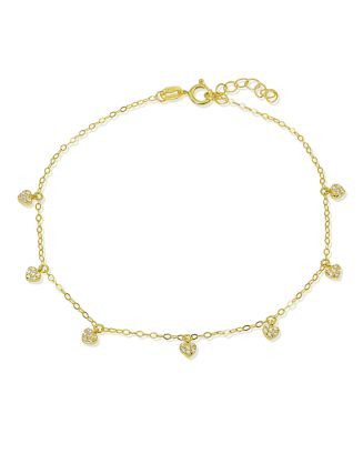 Pavé Heart Charm Ankle Bracelet - 100% Exclusive | Bloomingdale's (US)