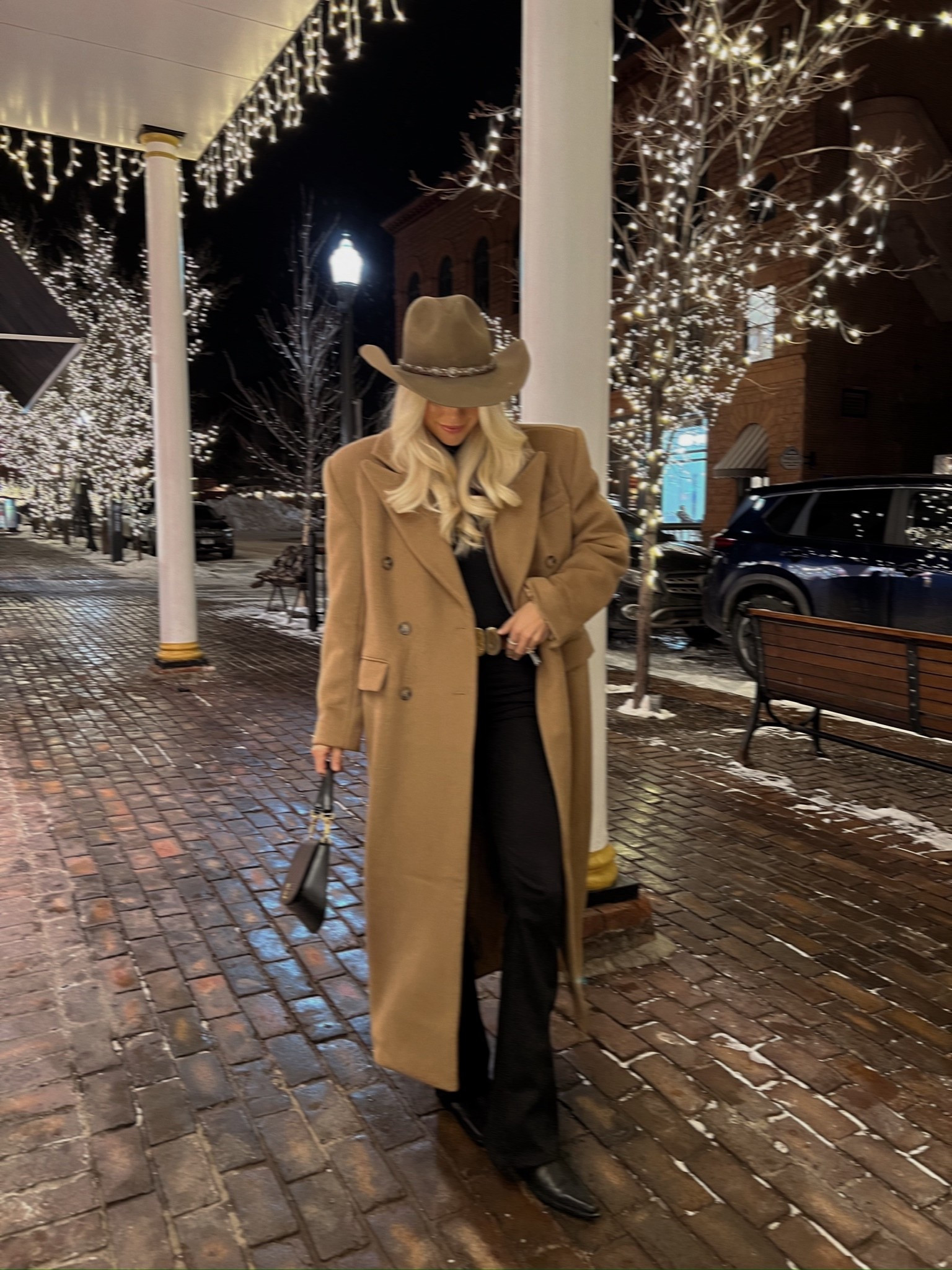 Winter outfit - wearing a 26 in jeans, small in tee, small in jacket, shoes run tts! Linking similar coats, hats, belts! #kathleenpost 

Aspen look, mountain trip, dinner outfit, aspen outfits, Jackson hole outfit, Vail outfit, Montana outfit #LTKStyleTip

#LTKTravel #LTKSeasonal #LTKootd