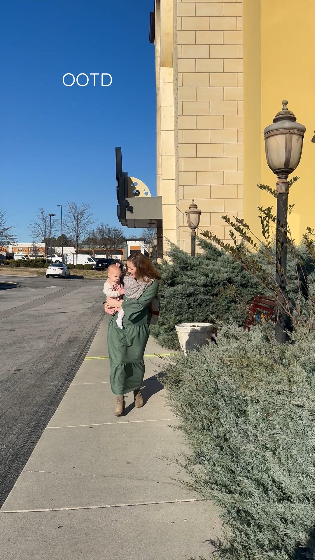 OOTD. Back ins my favorite long sleeve green dress. And Sabrina is wearing the cutest pink heart dress. 💗 

#LTKdayinmylife #LTKBaby #LTKValentine