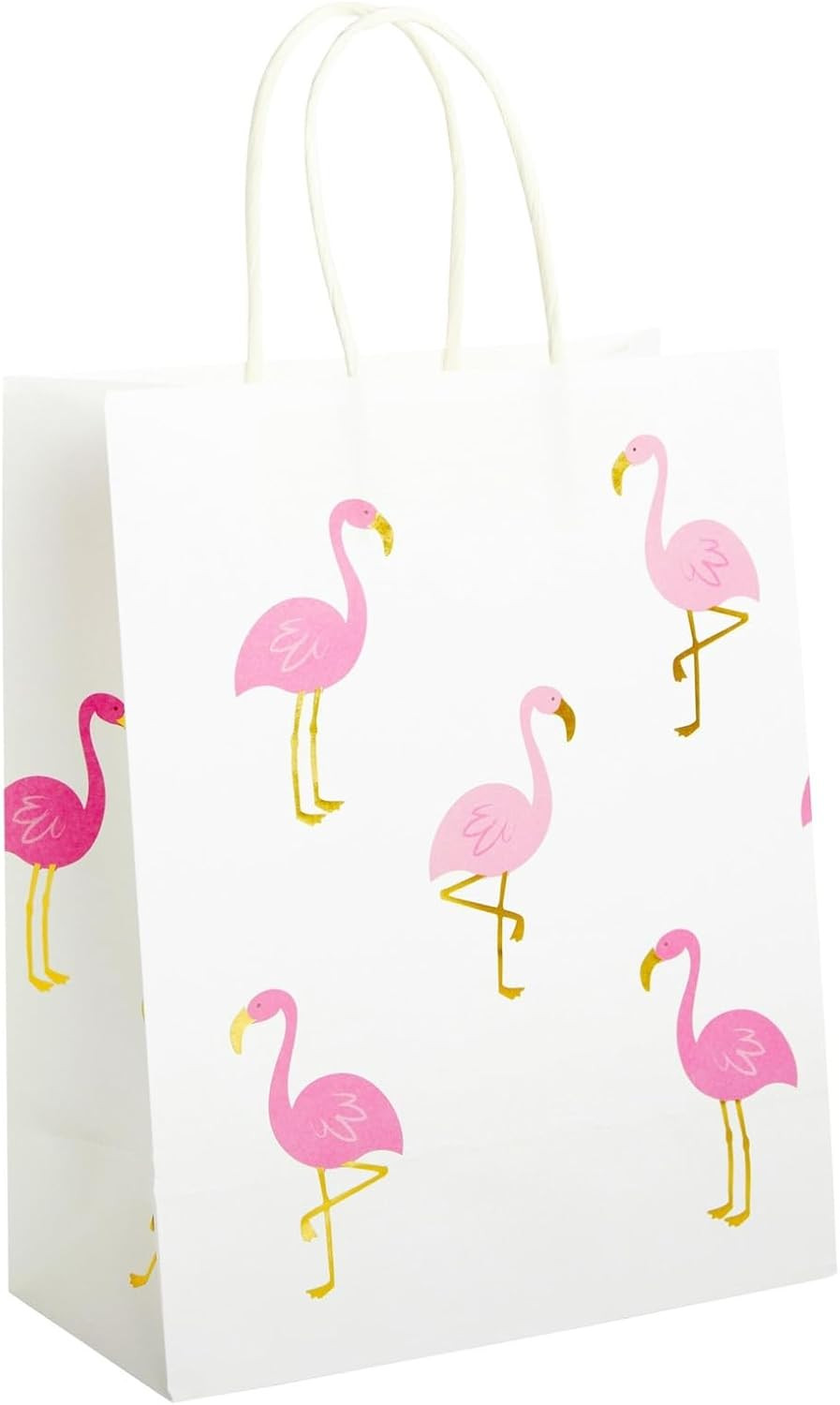 Sparkle and Bash 24-Pack Flamingo Birthday Party Favor Gift Bags with Convenient Handles, Medium ... | Amazon (US)