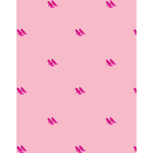 WallShoppe | Barbie's Pink Pumps Removable Wallpaper, | Maisonette | Maisonette